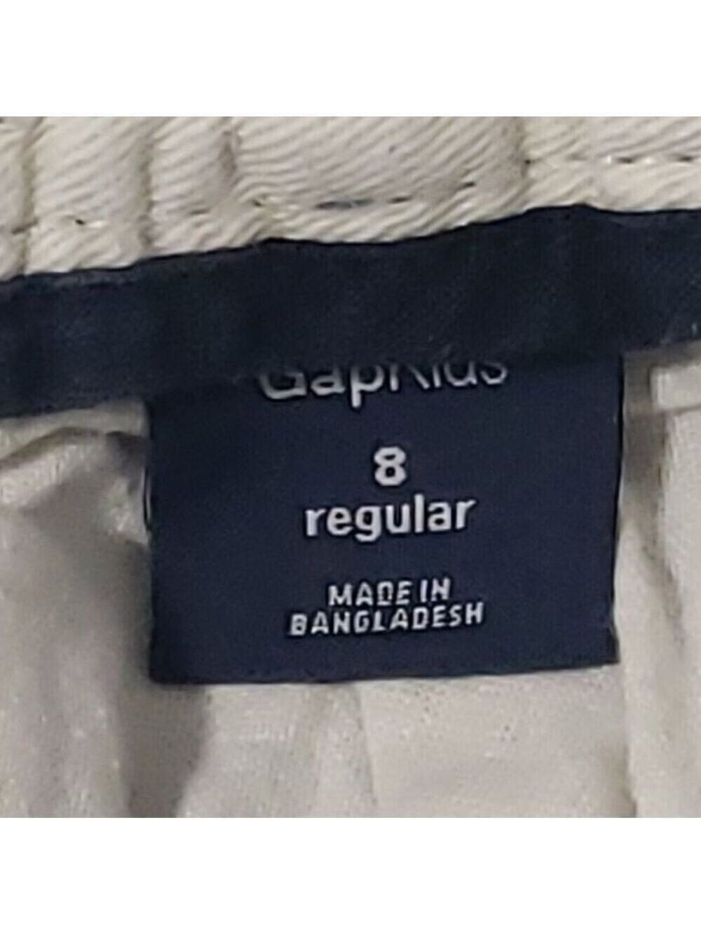 GAP Kids Boys Blue & White Check Shorts w Concealed Adjustable Waist 8 Regular - Picture 3 of 4